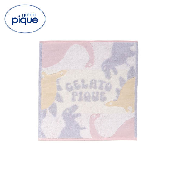 ジェラートピケ ダイナソーハンドタオル ジェラピケ gelato pique