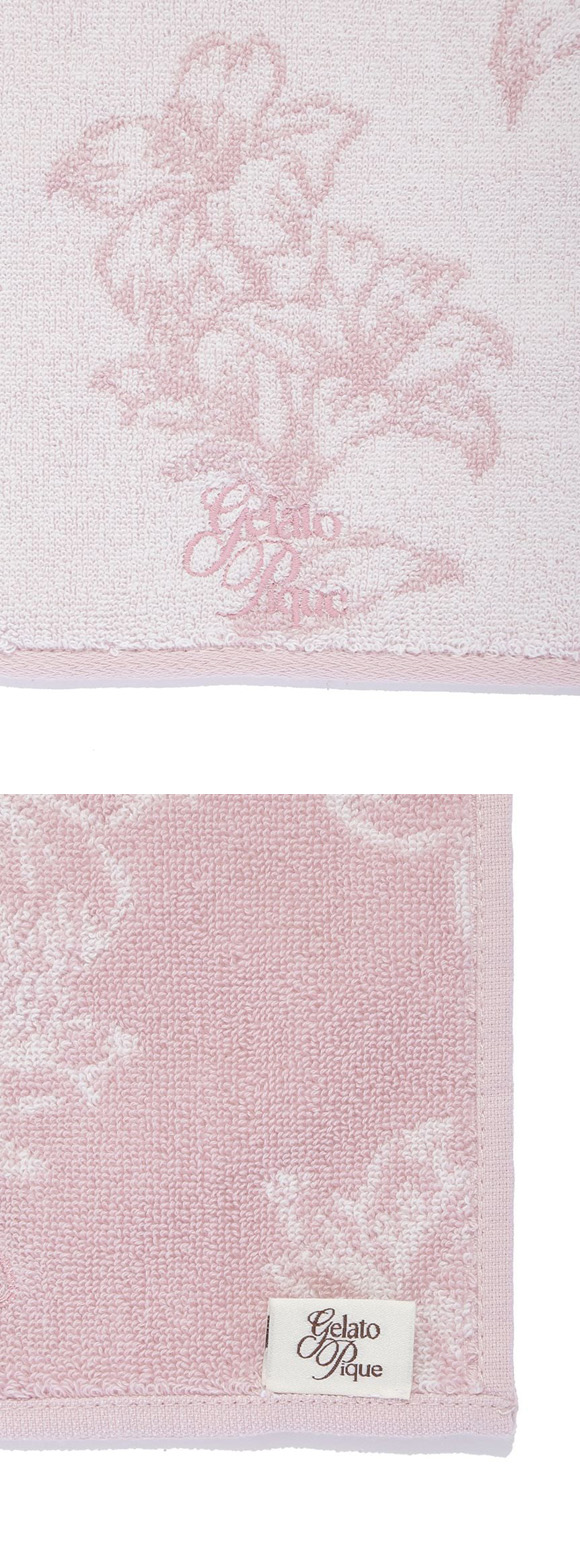 ジェラートピケ 母の日 フラワーハンドタオル ジェラピケ gelato pique