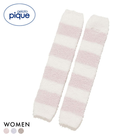 ジェラートピケ ジェラート2ボーダーレッグウォーマー ジェラピケ gelato pique