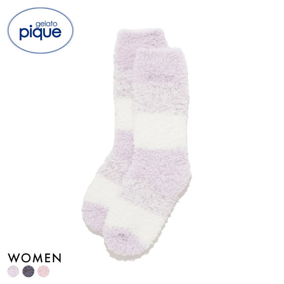 ジェラートピケ ジェラート3ボーダーソックス ジェラピケ gelato pique