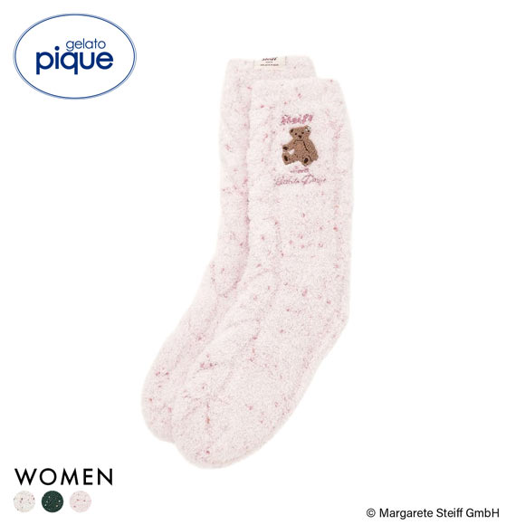 ジェラートピケ レディース シュタイフ パウダーネップソックス ジェラピケ gelato pique Steiff