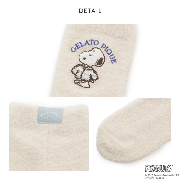ジェラートピケ レディース PEANUTS オリジナルアートソックス ジェラピケ パジャマ ルームウェア スヌーピー gelato pique