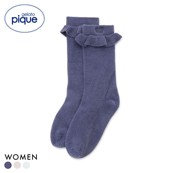 ジェラートピケ レディース WhiteDay フリルロゴソックス ジェラピケ gelato pique ホワイトデー