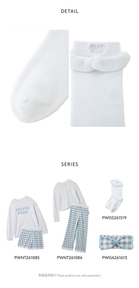 ジェラートピケ レディース WhiteDay フリルロゴソックス ジェラピケ gelato pique ホワイトデー