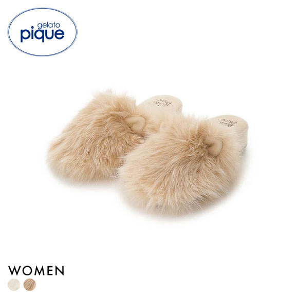ジェラートピケ レディース キャットファールームシューズ ジェラピケ gelato pique 猫の日