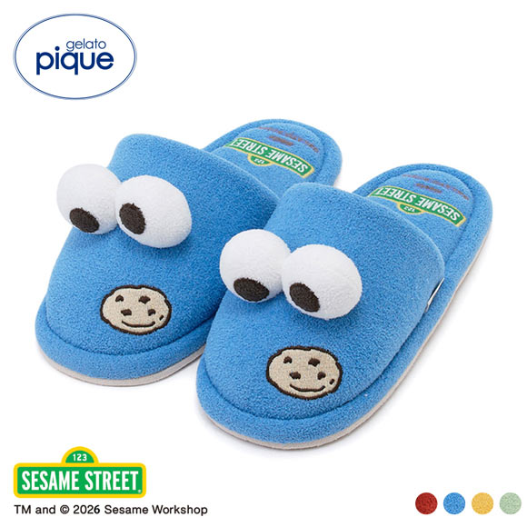 ジェラートピケ レディース SESAME STREET ルームシューズ ジェラピケ