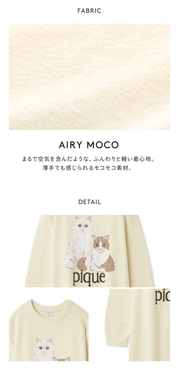 ジェラートピケ レディース エアリーモコキャットジャガードワンピース