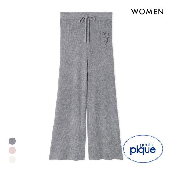 ジェラートピケ レディース 調温スムーズィーリブロングパンツ