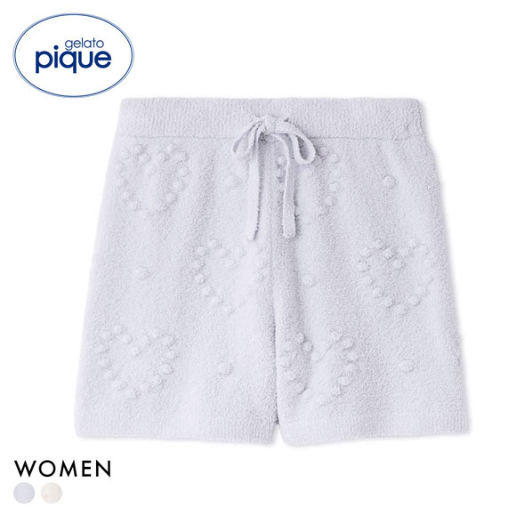 ジェラートピケ レディース ハート柄ショートパンツ ジェラピケ パジャマ ルームウェア gelato pique