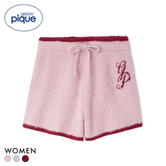 ジェラートピケ レディース HOLIDAY キラキラフェザーショート