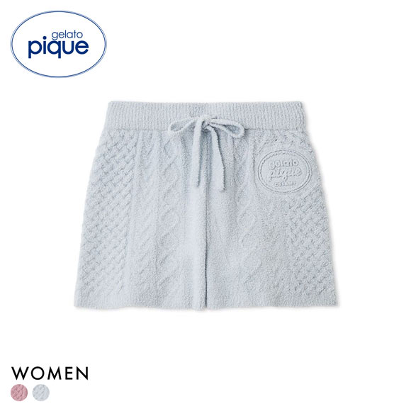ジェラートピケ レディース Valentine アランショートパンツ ジェラピケ パジャマ ルームウェア gelato pique バレンタイン