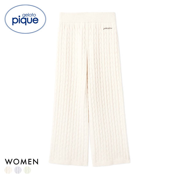 ジェラートピケ レディース エアリーモコアランロングパンツ ジェラピケ パジャマ ルームウェア gelato pique