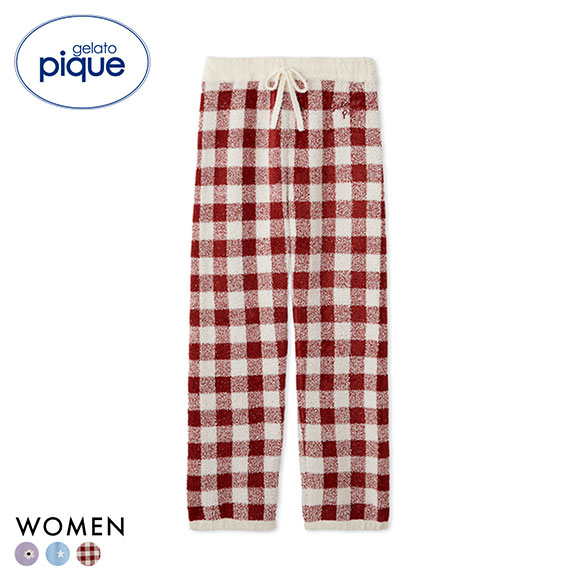 ジェラートピケ レディース 3柄ジャガードロングパンツ ジェラピケ