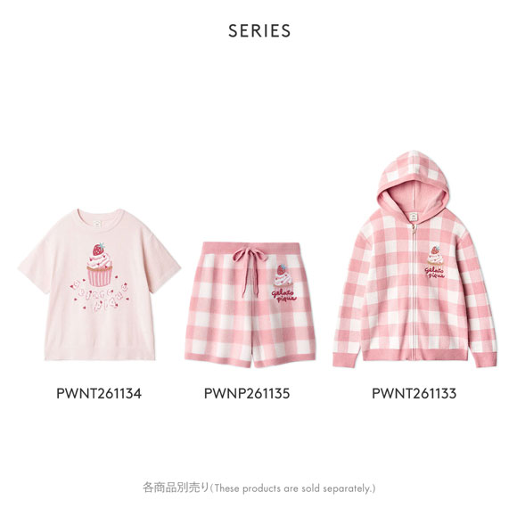 ジェラートピケ レディース エアリーモコギンガムチェック柄ショートパンツ ジェラピケ パジャマ gelato pique