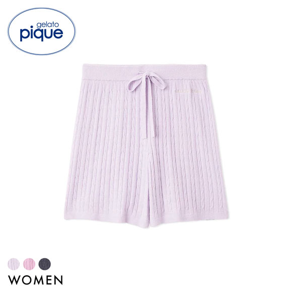 ジェラートピケ レディース スムーズィーliteアランハーフパンツ ジェラピケ パジャマ ルームウェア gelato pique