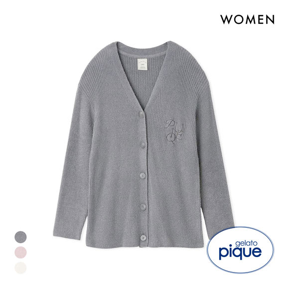 ジェラートピケ レディース 調温スムーズィーリブカーディガン ジェラピケ パジャマ ルームウェア gelato pique