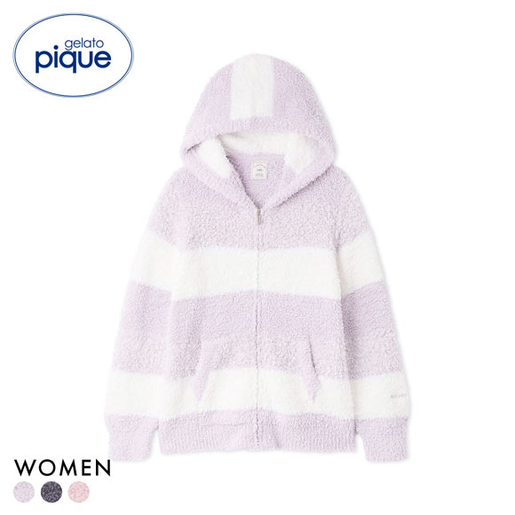 ジェラートピケ レディース ジェラート3ボーダーパーカ ジェラピケ