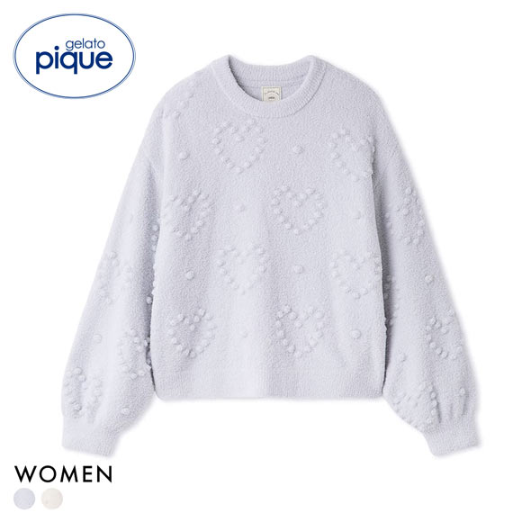 ジェラートピケ レディース ハート柄プルオーバー ジェラピケ パジャマ