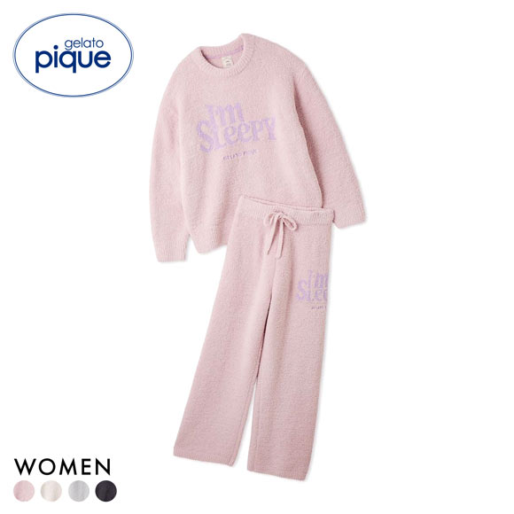 ジェラートピケ レディース パウダースリーピーロゴジャガードプル