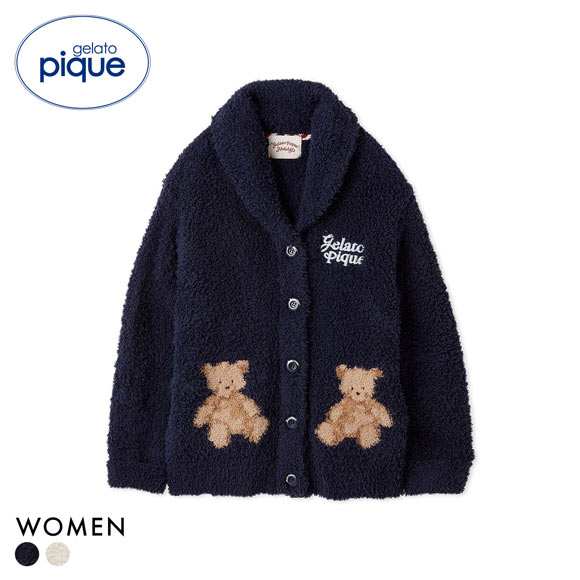 ジェラートピケ レディース HOLIDAY ジェラートスノーベアジャガード