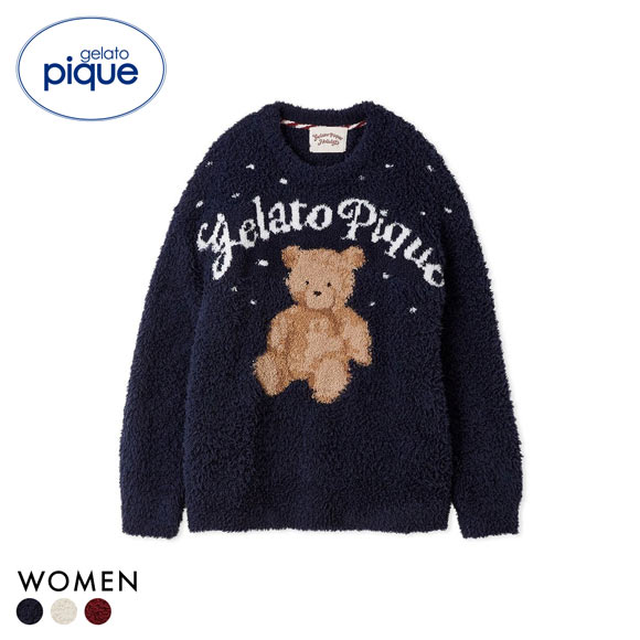 ジェラートピケ レディース HOLIDAY ジェラートスノーベアジャガード