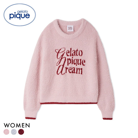 ジェラートピケ レディース HOLIDAY キラキラフェザープルオーバー
