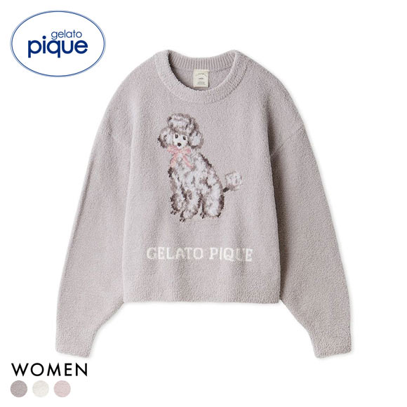 ジェラートピケ レディース プードルジャガードプルオーバー ジェラピケ パジャマ ルームウェア gelato pique