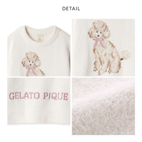 ジェラートピケ レディース プードルジャガードプルオーバー ジェラピケ パジャマ ルームウェア gelato pique