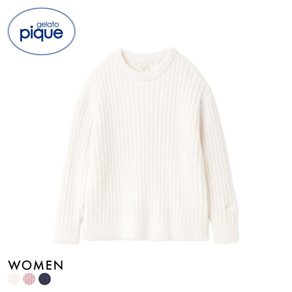 ジェラートピケ レディース パウダーリブプルオーバー ジェラピケ