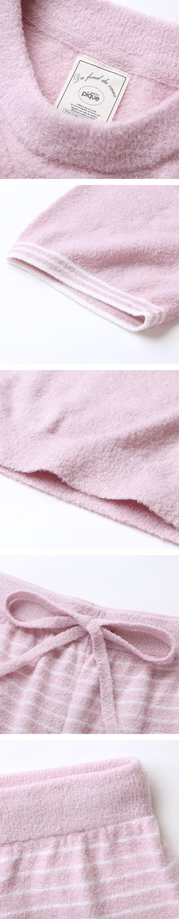 ジェラートピケ レディース スムーズィーロゴジャガードプルオーバー＆ロングパンツセット 上下セット ジェラピケ