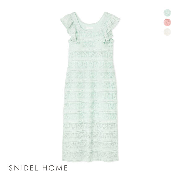 スナイデルホーム カットレースワンピース パジャマ ルームウェア SNIDEL HOME