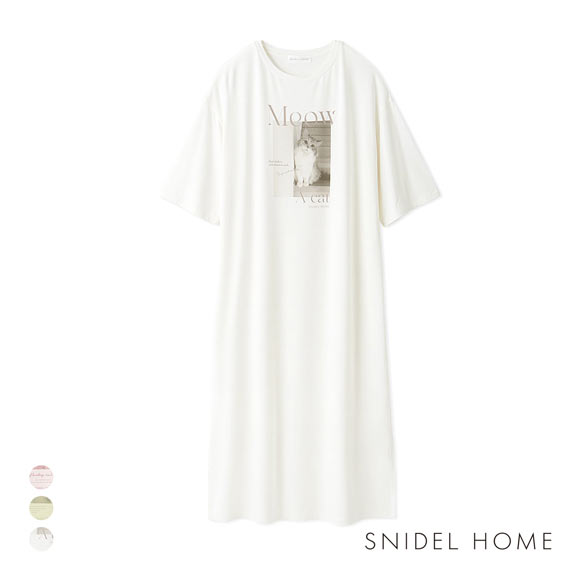 スナイデルホーム CAT 接触冷感　Tシャツワンピース SNIDEL HOME