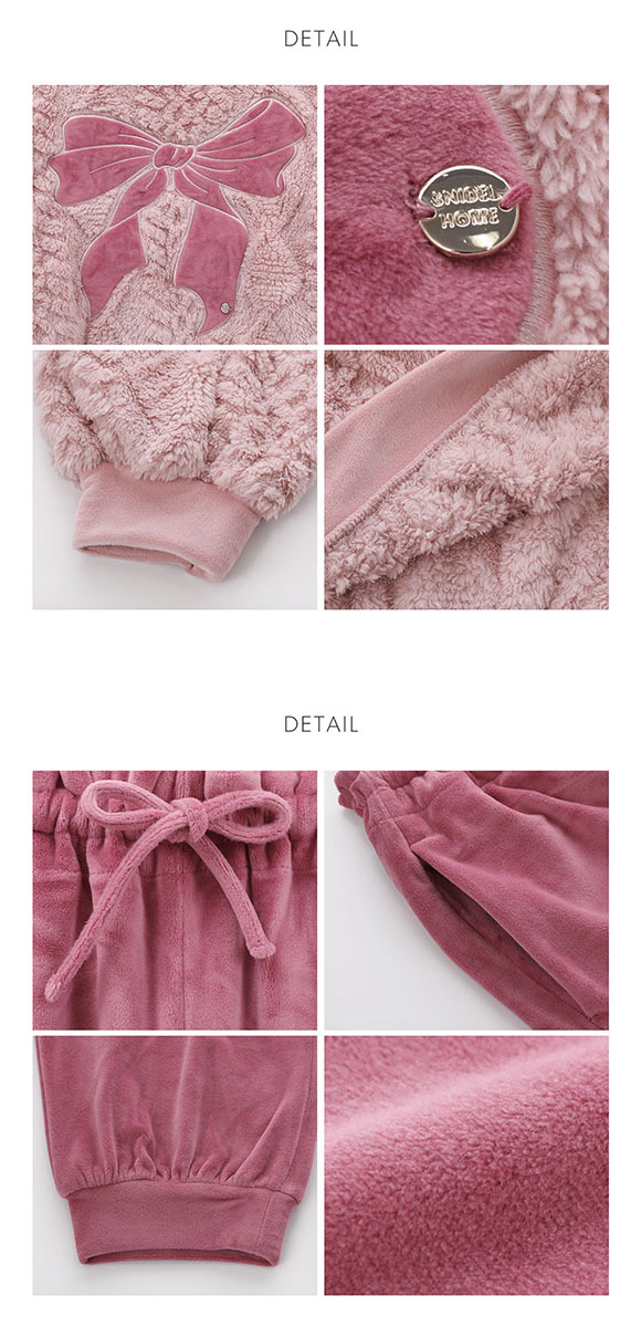 スナイデルホーム リボンフリースセットアップ パジャマ ルームウェア