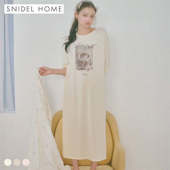 スナイデルホーム　SNIDEL ワンピース　ルームウェア SNIDEL HOME（スナイデルホーム）の「【SNIDEL HOME × 新木優子