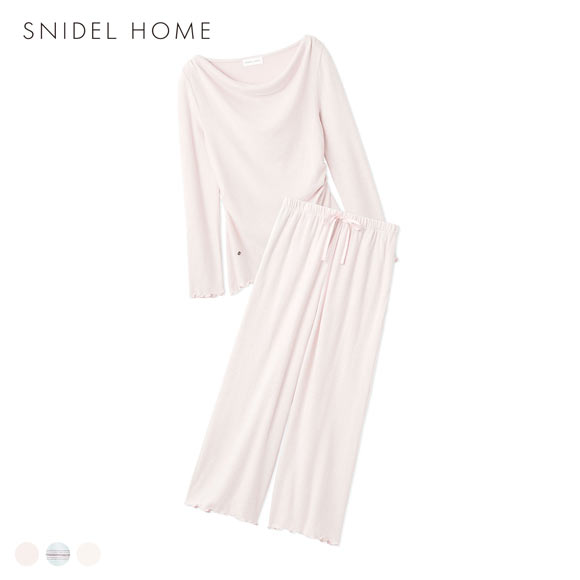 スナイデルホーム ドレープセットアップ パジャマ 上下セット ルームウェア SNIDEL HOME