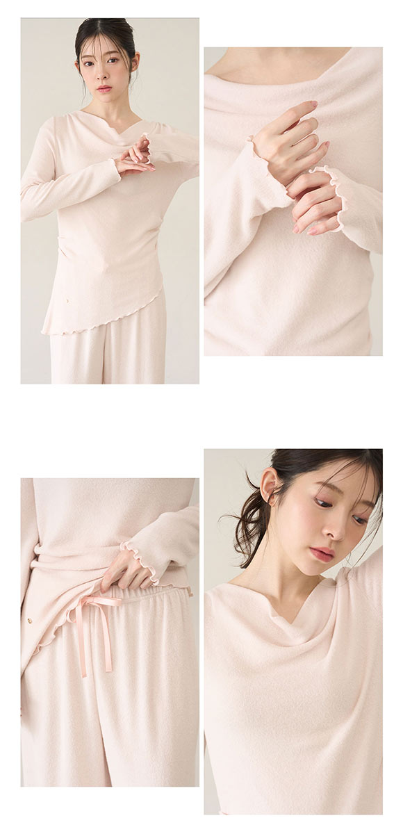 スナイデルホーム ドレープセットアップ パジャマ 上下セット ルームウェア SNIDEL HOME