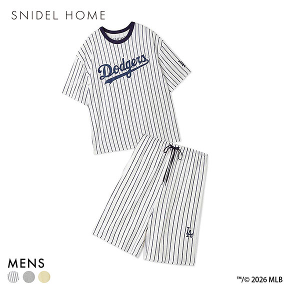 スナイデルホーム MLB メンズ Tシャツセットアップ パジャマ ルーム