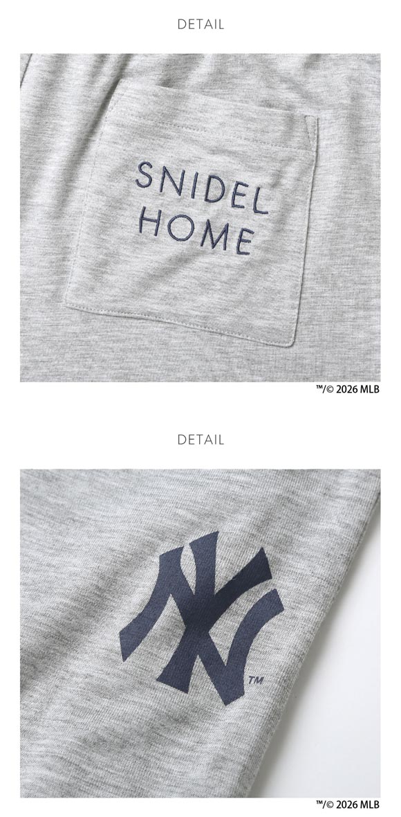 スナイデルホーム MLB メンズ Tシャツセットアップ パジャマ ルームウェア SNIDEL HOME