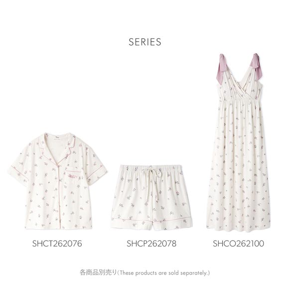 スナイデルホーム Moilis 肩リボンワンピース カップイン カップ付き パッド付き パジャマ ルームウェア SNIDEL HOME