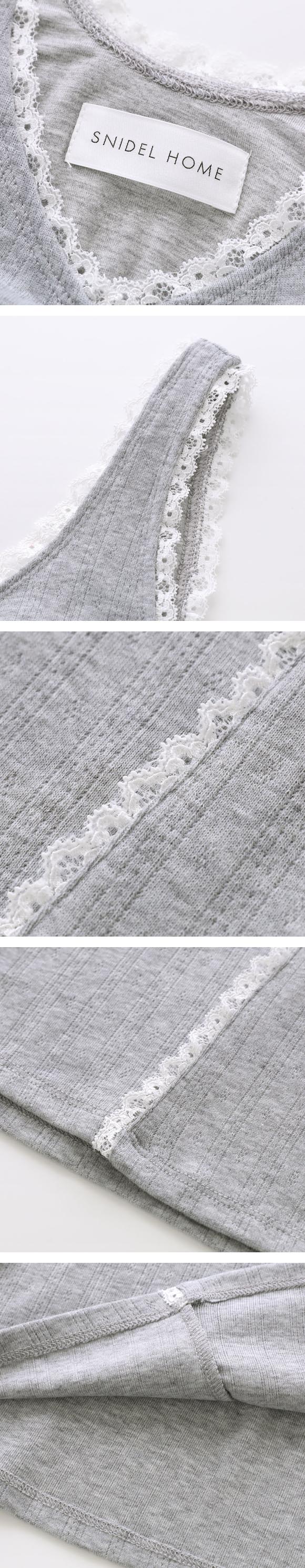 スナイデルホーム アイレットレースカットワンピース パッド付き カップイン パジャマ ルームウェア SNIDEL HOME