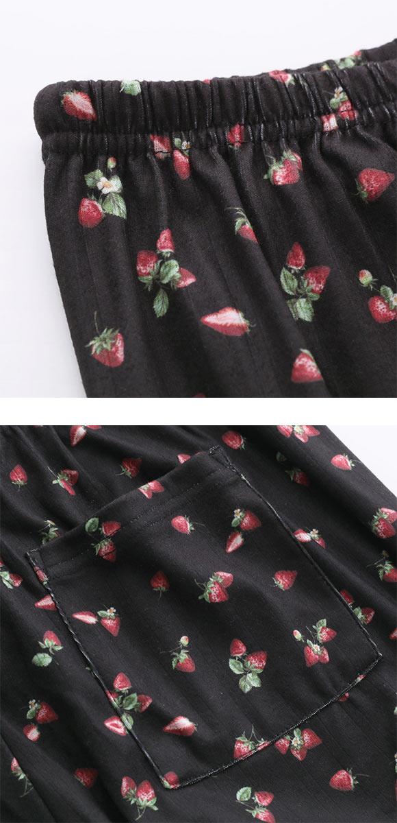 スナイデルホーム ストロベリーアイレットロングパンツ パジャマ ルームウェア SNIDEL HOME