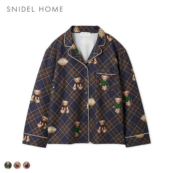 スナイデルホーム Bear開襟シャツ SNIDEL HOME