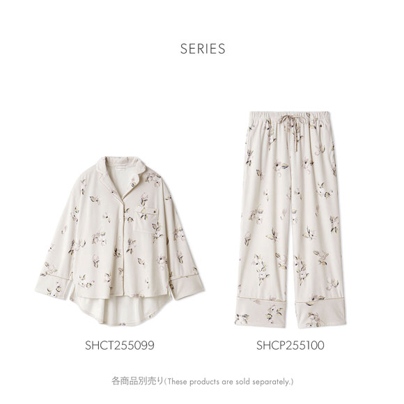 スナイデルホーム リブフリースプリント開襟シャツ SNIDEL HOME