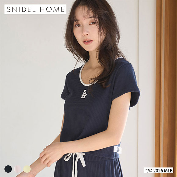 snidel スナイデルホーム スナ ロゴラグランスリーブTシャツ SNIDEL HOME - snidelhome スナイデルホーム スナ ロゴラグラン