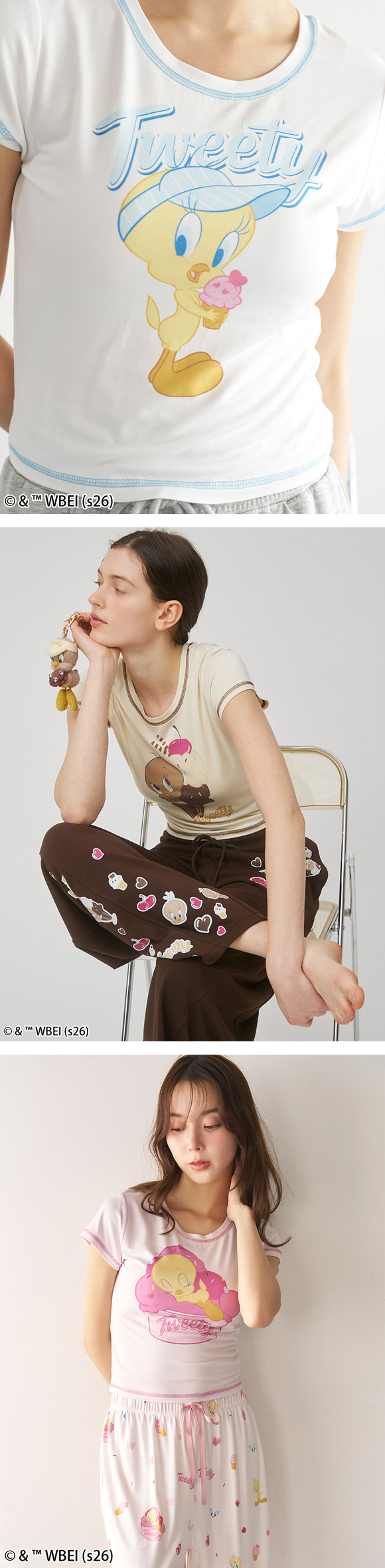 スナイデルホーム Tweety 接触冷感 ミニＴシャツ ルームウェア パジャマ SNIDEL HOME