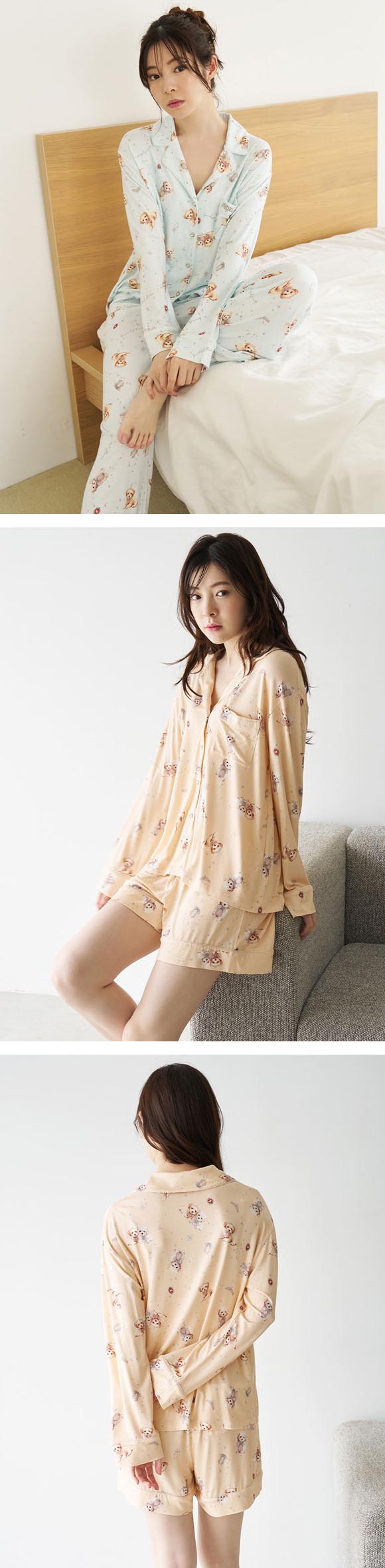 スナイデルホーム DOG開襟シャツ パジャマ ルームウェア SNIDEL HOME