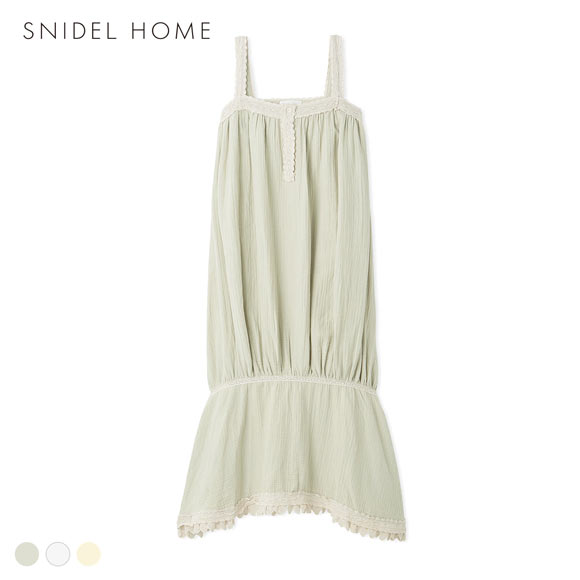 スナイデルホーム コットンガーゼマーメイドワンピース ルームウェア パジャマ SNIDEL HOME