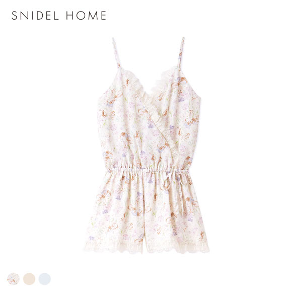 スナイデルホーム シフォンレースオールインワン パジャマ ルームウェア SNIDEL HOME