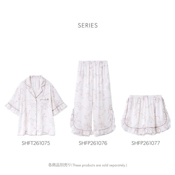 スナイデルホーム Luxshine 接触冷感 フリルリボンショートパンツ パジャマ ルームウェア SNIDEL HOME