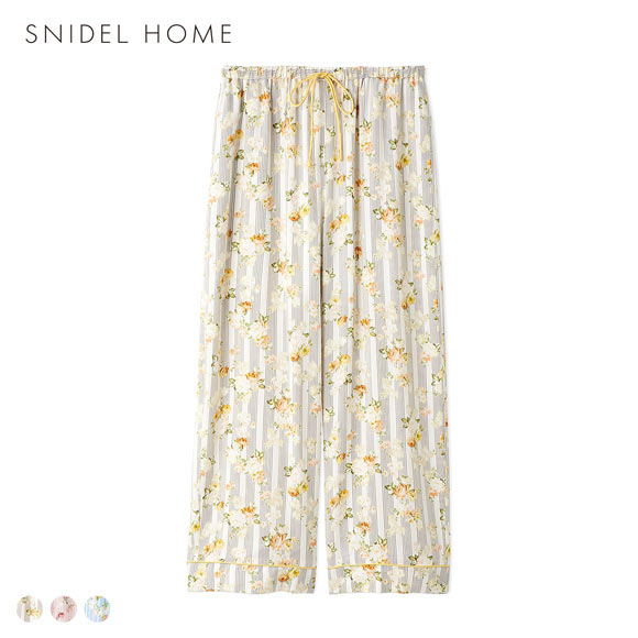 スナイデルホーム 接触冷感 ストライプフラワーシャツ パジャマ ルームウェア SNIDEL HOME